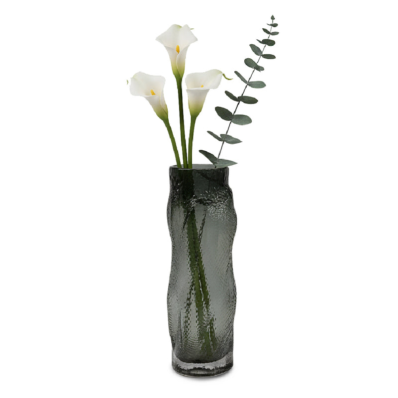 AYLA Grey Glass Vase