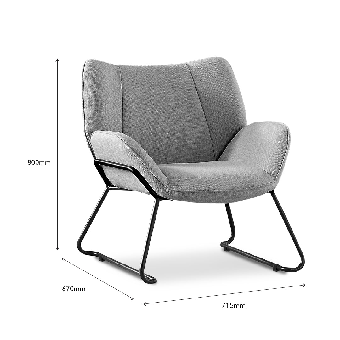 AERIS Lounge Chair Grey