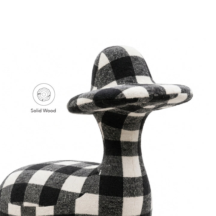 AHIRU Ducky Kids Stool Black