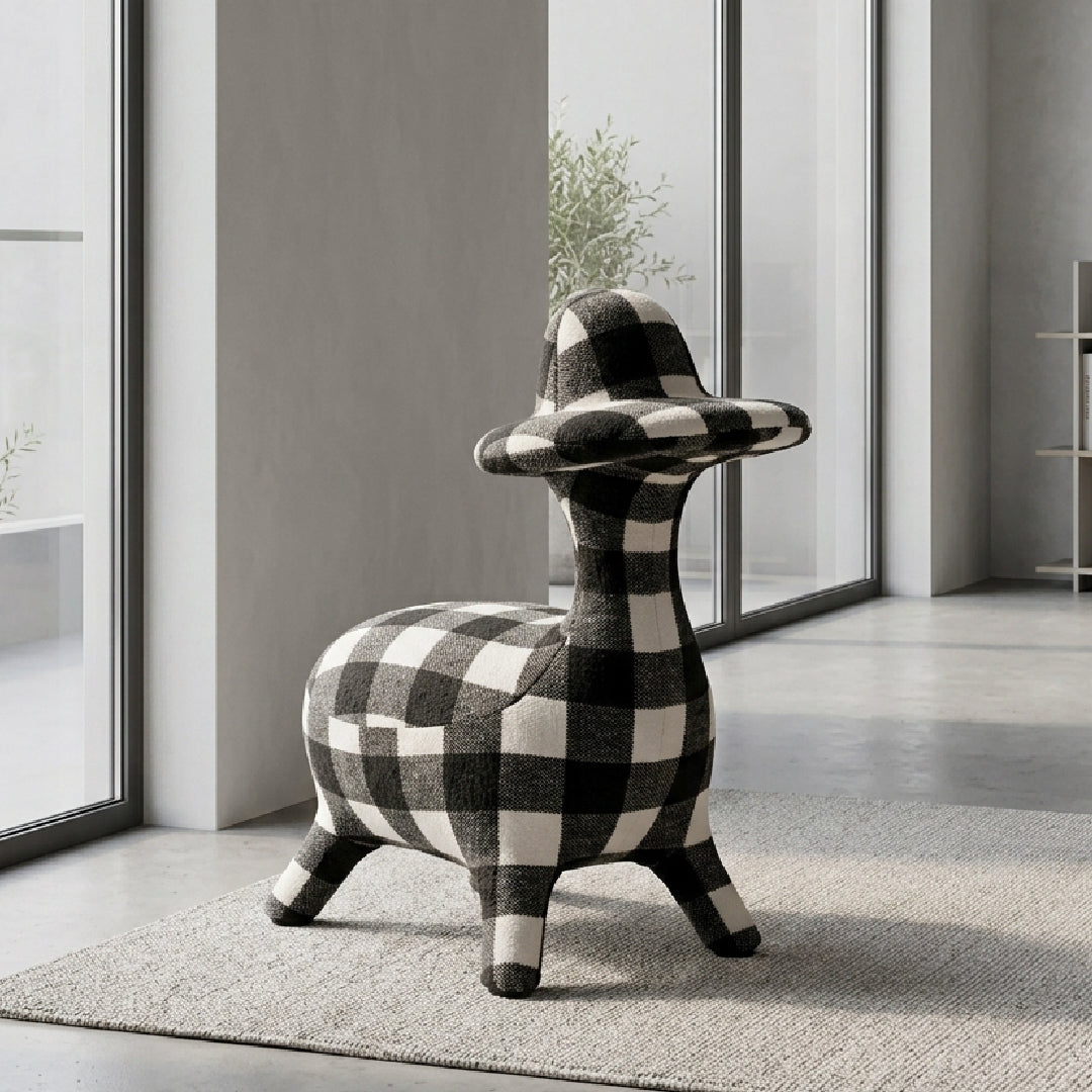 AHIRU Ducky Kids Stool Black