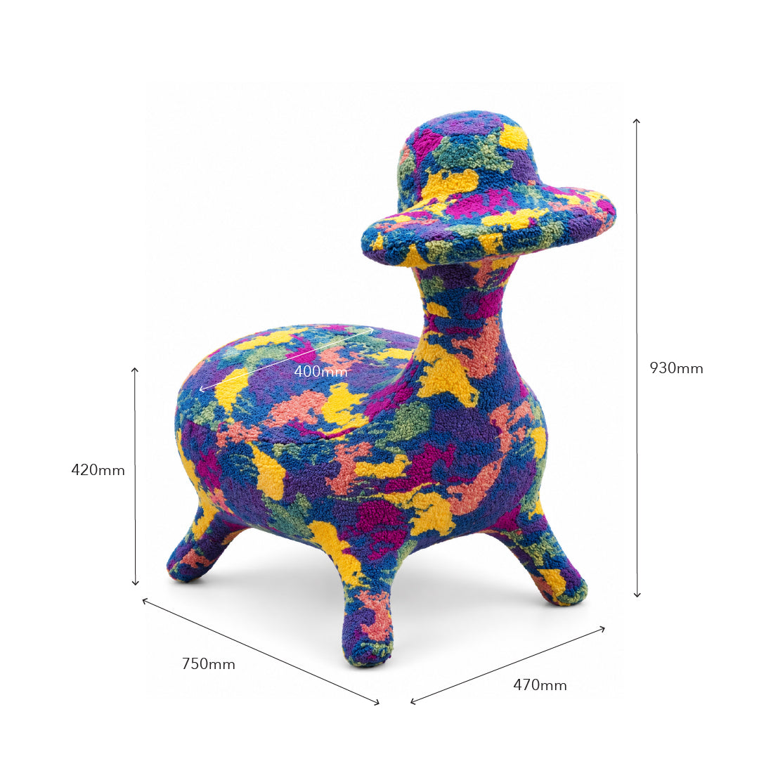 AHIRU Ducky Kids Stool Purple