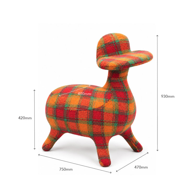 AHIRU Ducky Kids Stool Red