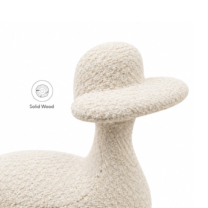 AHIRU Ducky Kids Stool White