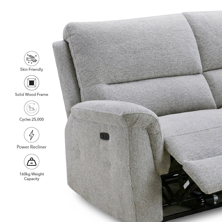 ALSTAIR Power Recliner 3 Seater Sofa