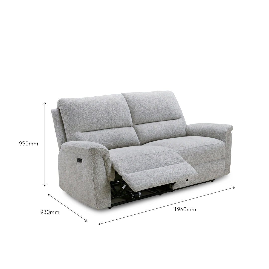 ALSTAIR Power Recliner 3 Seater Sofa