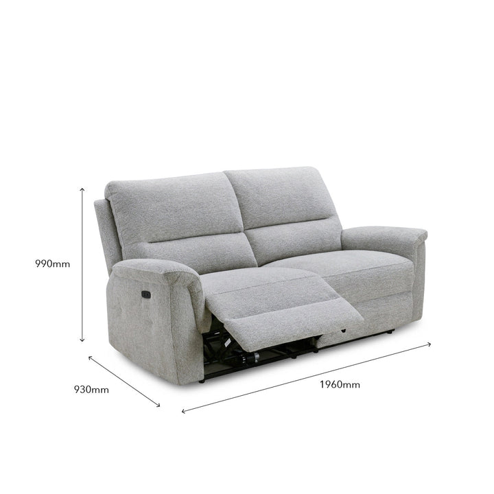 ALSTAIR Power Recliner 3 Seater Sofa