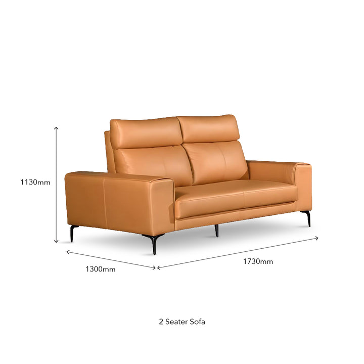 AMARILLO Push Back 2 Seater Sofa