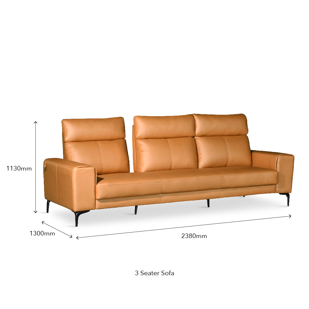 AMARILLO Push Back 2 Seater Sofa