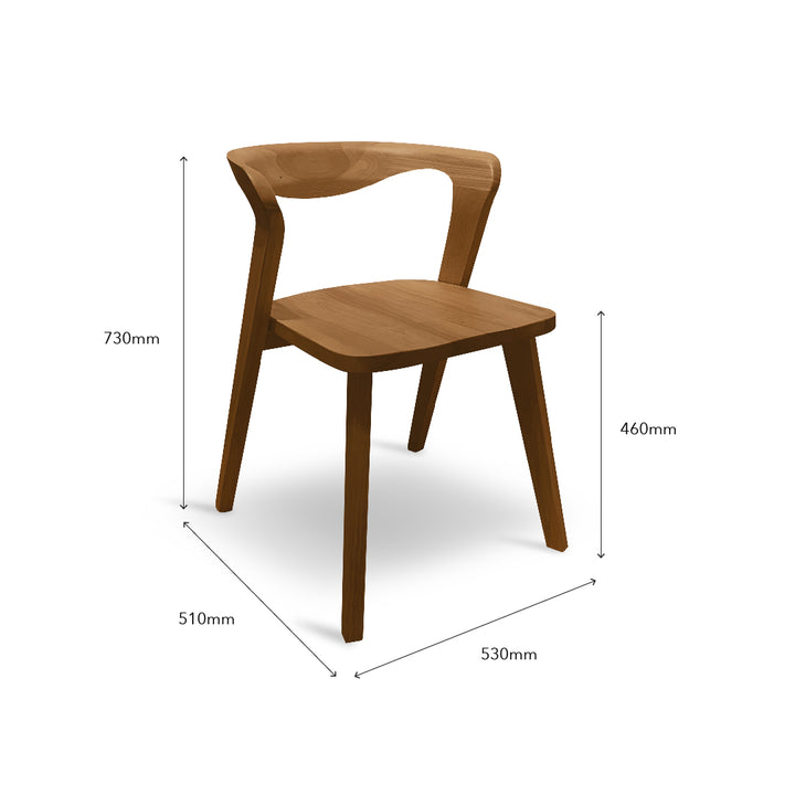 ANDALAS Wooden Dining Chair