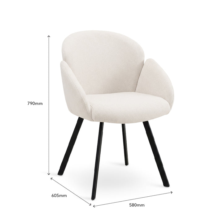 ARIA Light Beige Dining Chair