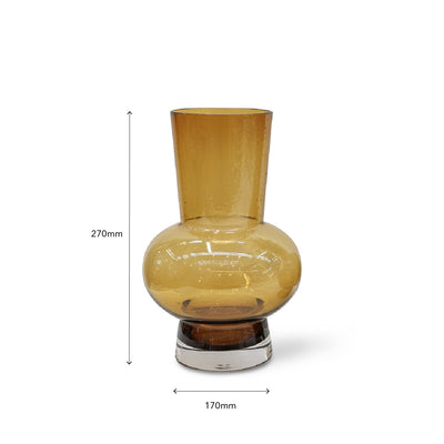 ARMENIA Brown Glass Vase