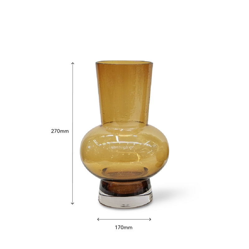 ARMENIA Brown Glass Vase