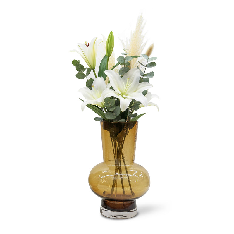 ARMENIA Brown Glass Vase