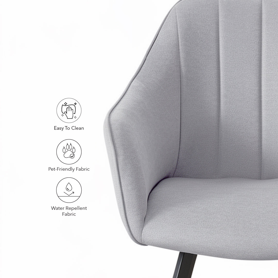 ARNOLD Light Grey Dining Chair