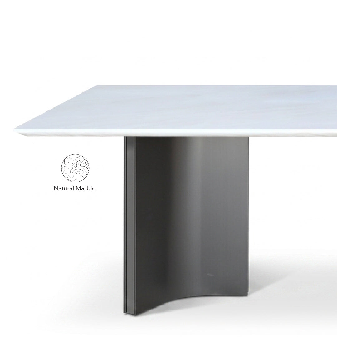 AWAN Natural Marble Dining Table