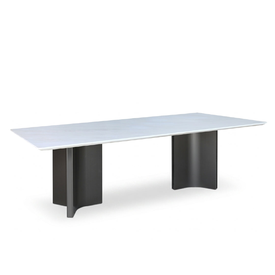 AWAN Natural Marble Dining Set
