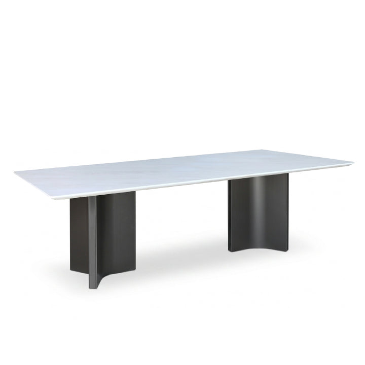 AWAN Natural Marble Dining Set
