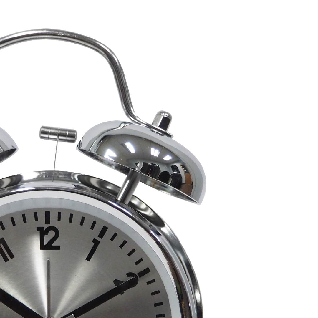 ECHT 4" Aluminium Dial Silent Metal Alarm Clock With Backlight