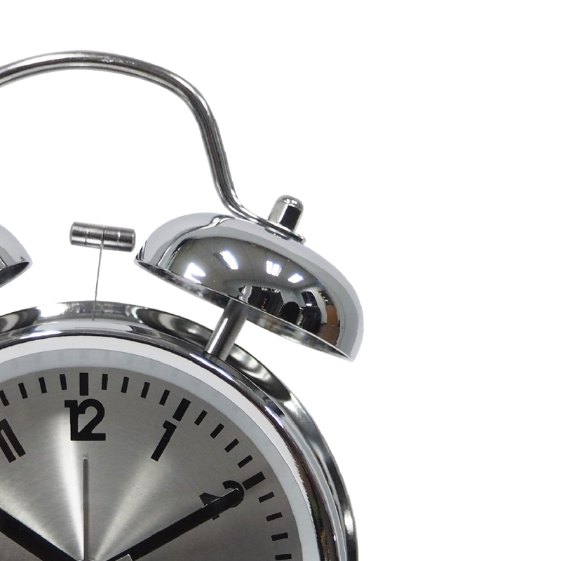 ECHT 4" Aluminium Dial Silent Metal Alarm Clock With Backlight
