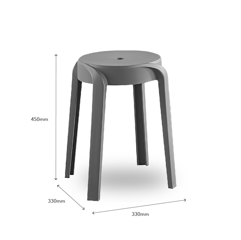 BAXIA Stool Dark Grey