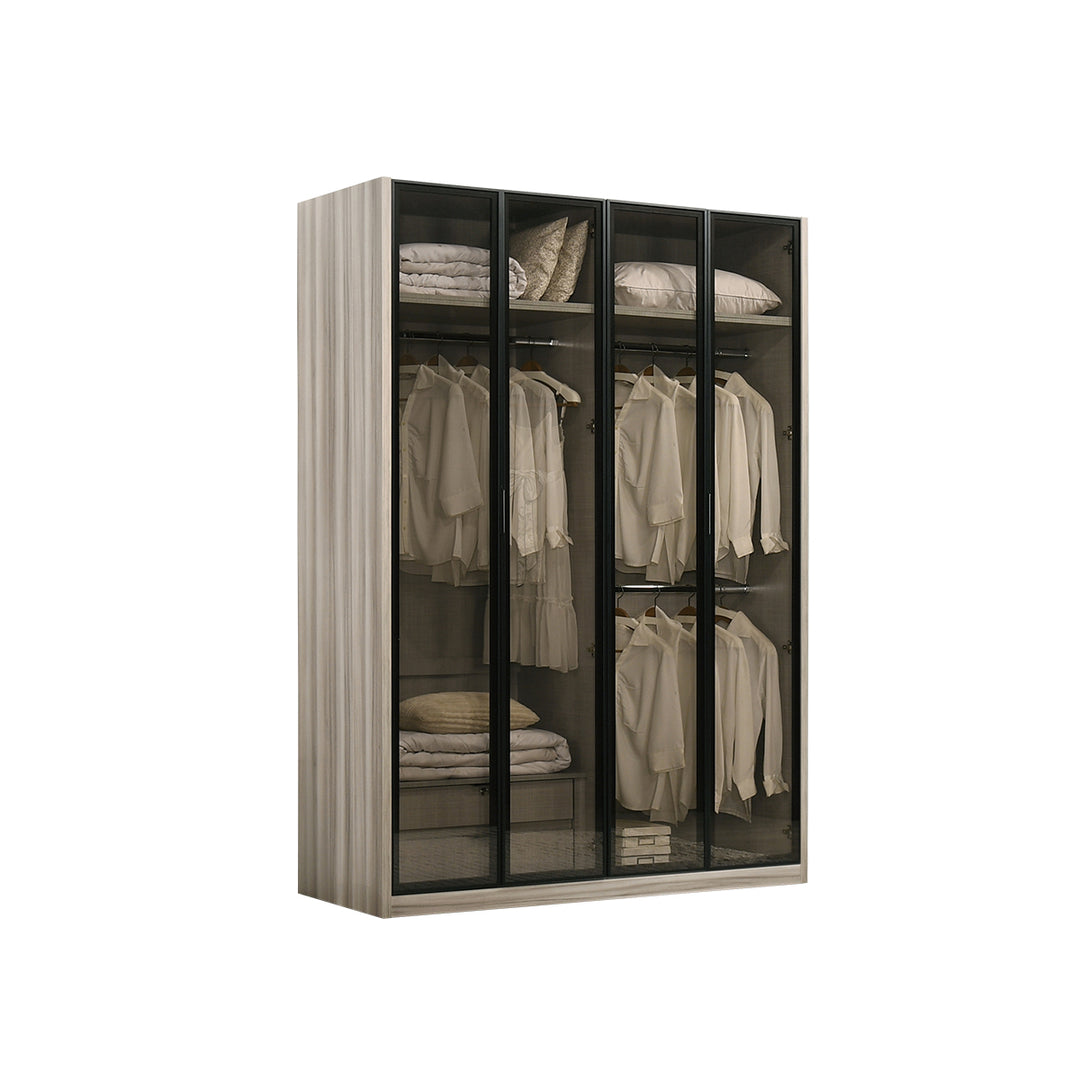 BELLE Designer Glass Closet 2 - 5 Doors