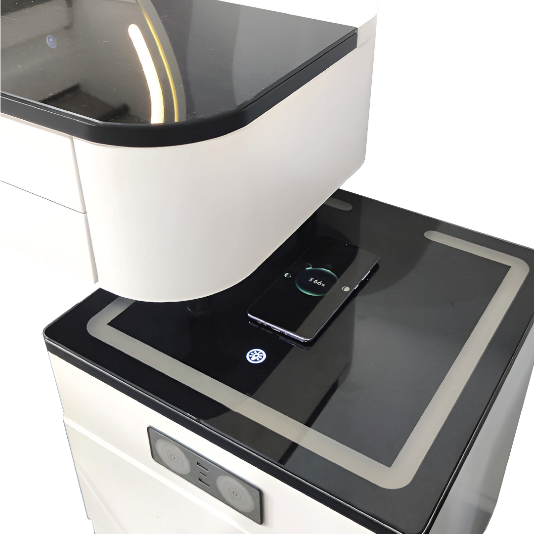 BERTHENY LED Mirror Dresser with Chair