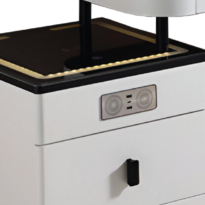 BERTHENY LED Mirror Dresser with Chair