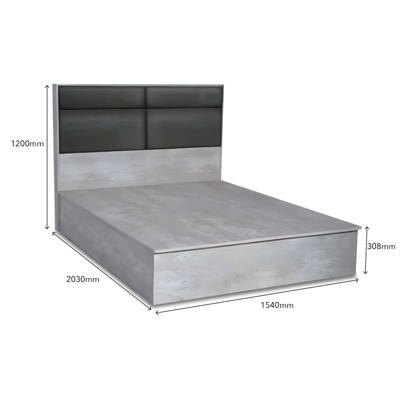 BALICA Queen Storage Bed