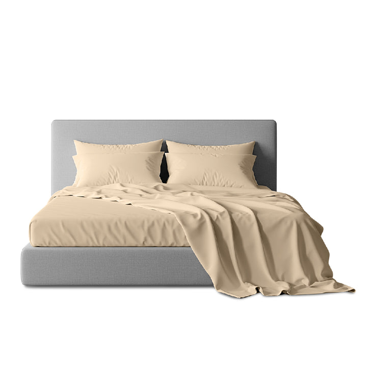 BREEZY BEIGE Luxury Egyptian Cotton Bedsheet Set