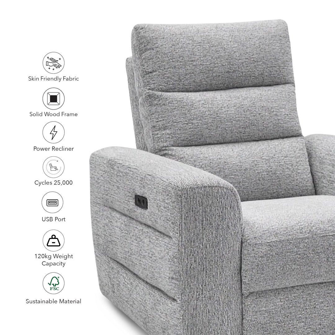 BENDETTA Power Recliner 1 Seater Sofa