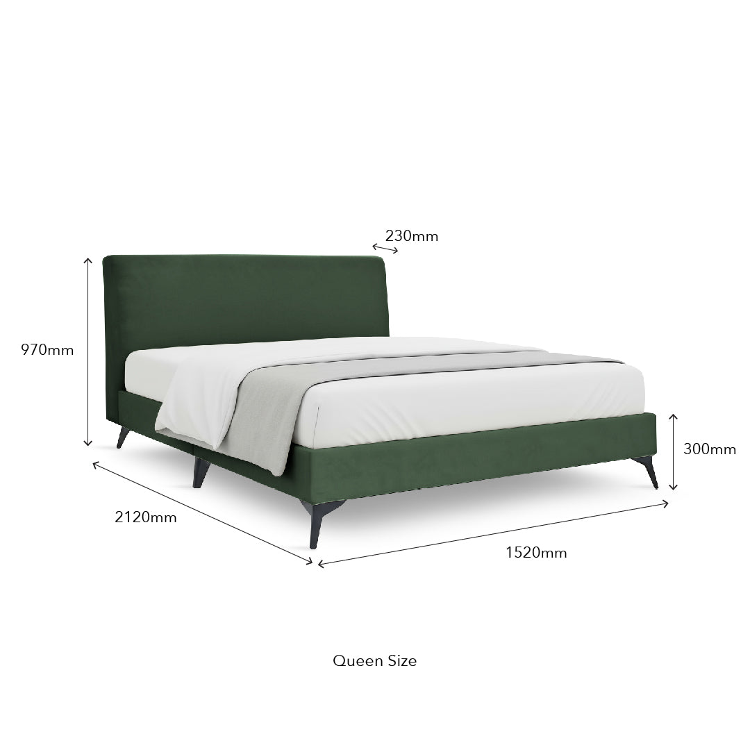 BERNARD Dark Green Bed