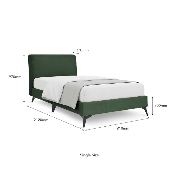 BERNARD Dark Green Bed