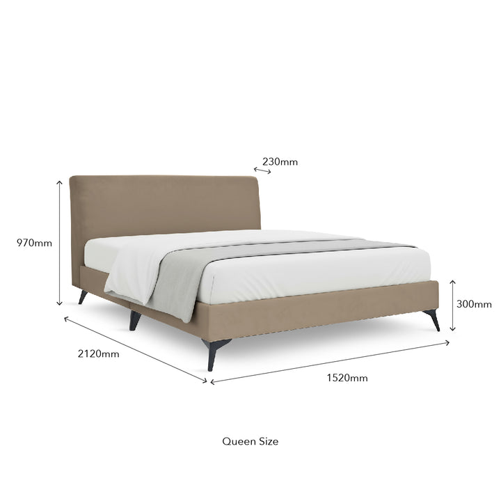 BERNARD Light Brown Bed
