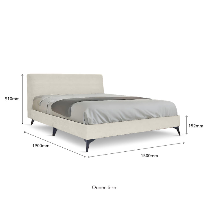 BERNARD Light Beige Bed