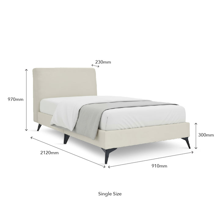 BERNARD Light Beige Bed