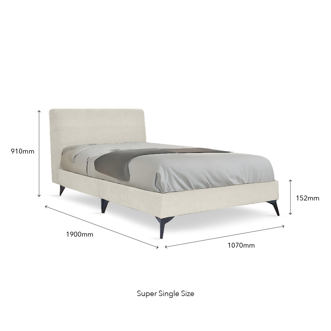BERNARD Light Beige Bed