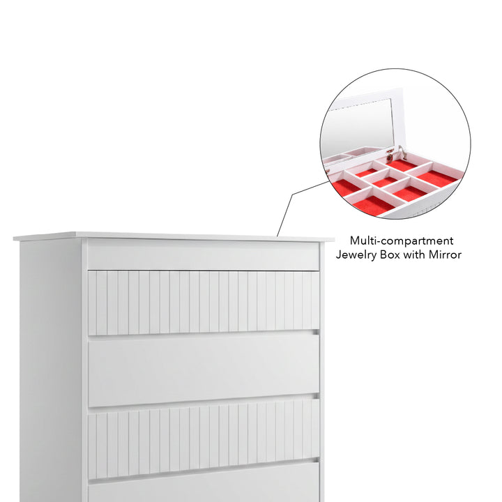 BEXLEY 4 Drawer Wood Chest of Drawers