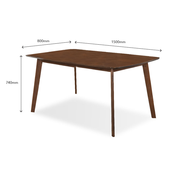 BIMINI Walnut Wooden Dining Set