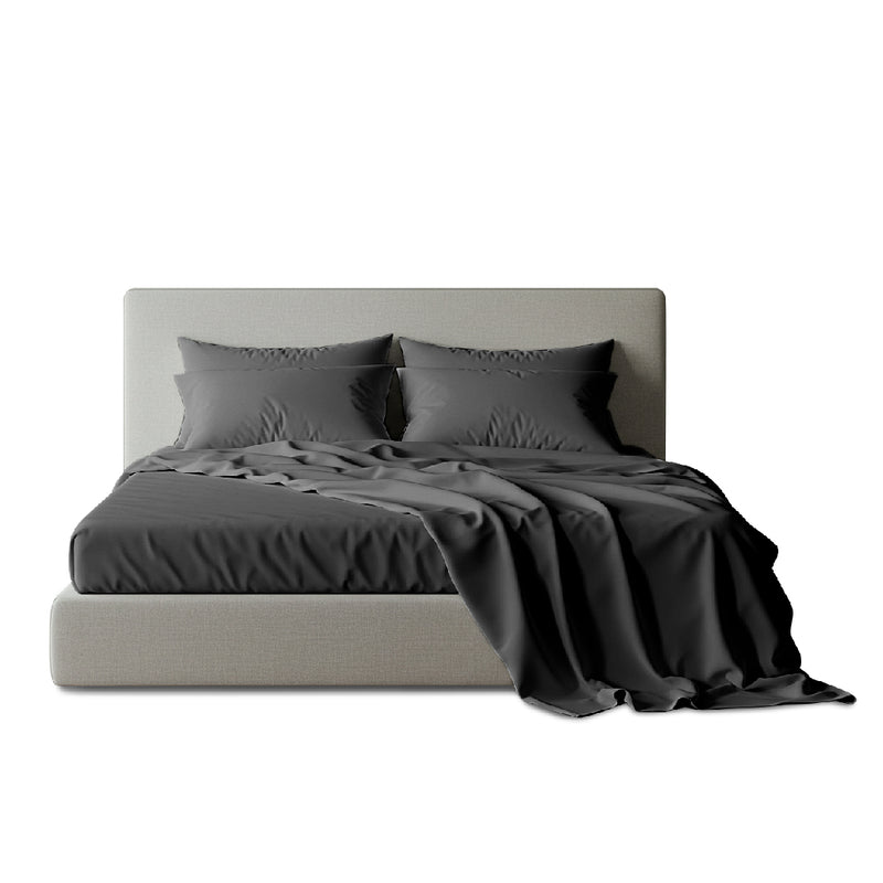 JET BLACK Luxury Egyptian Cotton Bedsheet Set