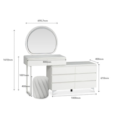 BLANCA LED Mirror with Stool