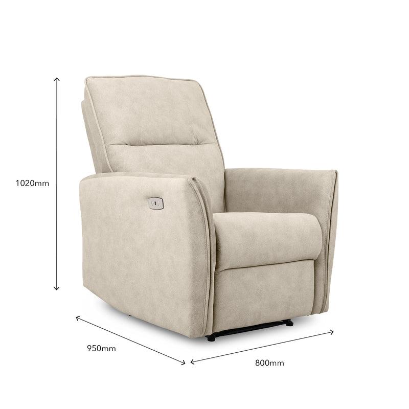 BREGMAN Power Recliner Beige