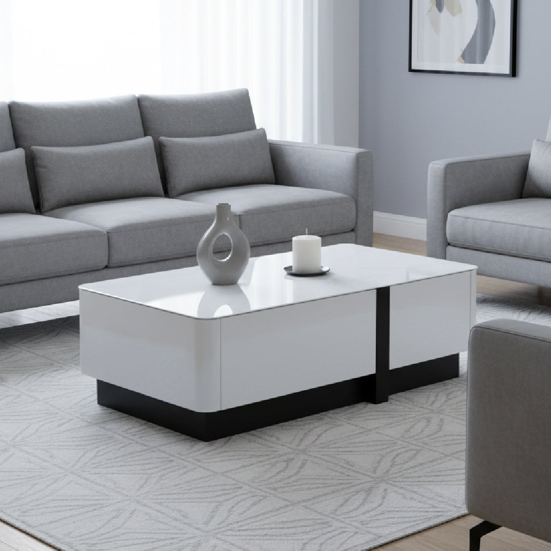BREY Tempered Glass Coffee Table