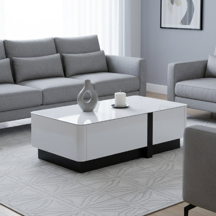 BREY Tempered Glass Coffee Table