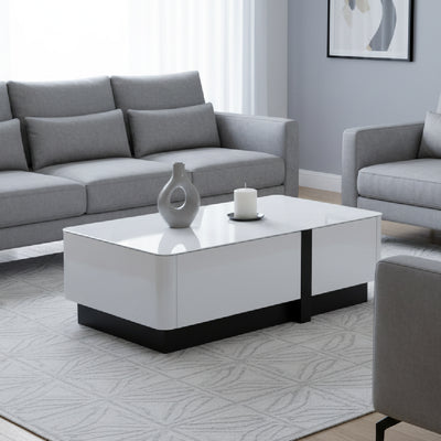 BREY Tempered Glass Coffee Table