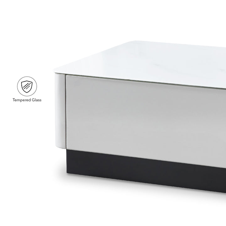 BREY Tempered Glass Coffee Table