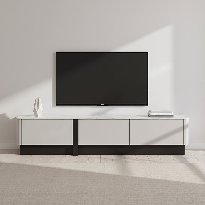 BREY Tempered Glass TV Cabinet
