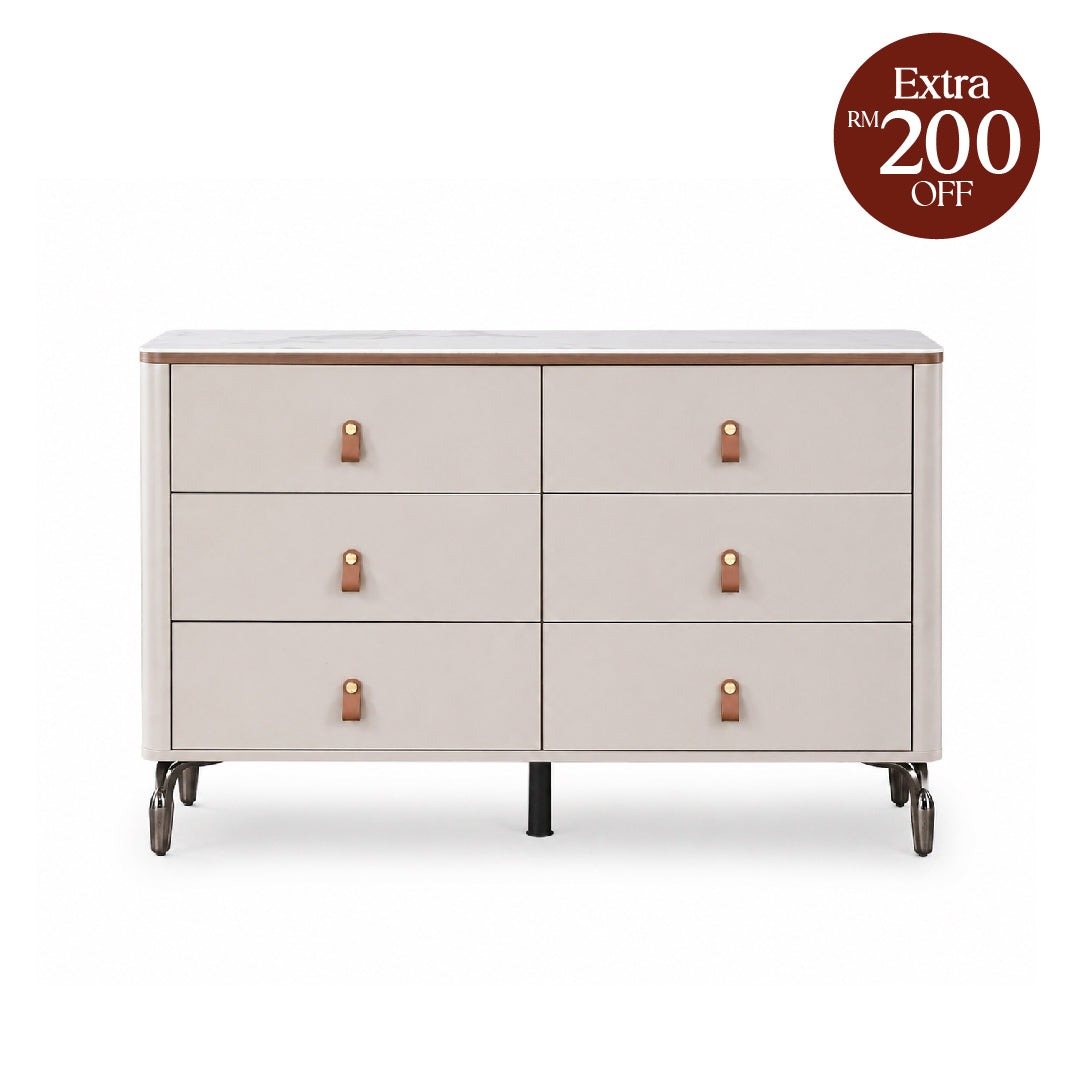 BREY Tempered Glass Sideboard