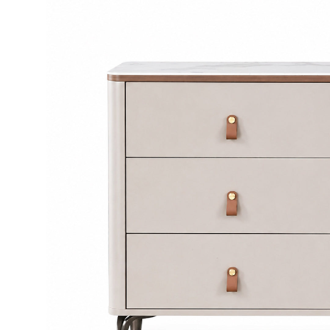 BREY Tempered Glass Sideboard