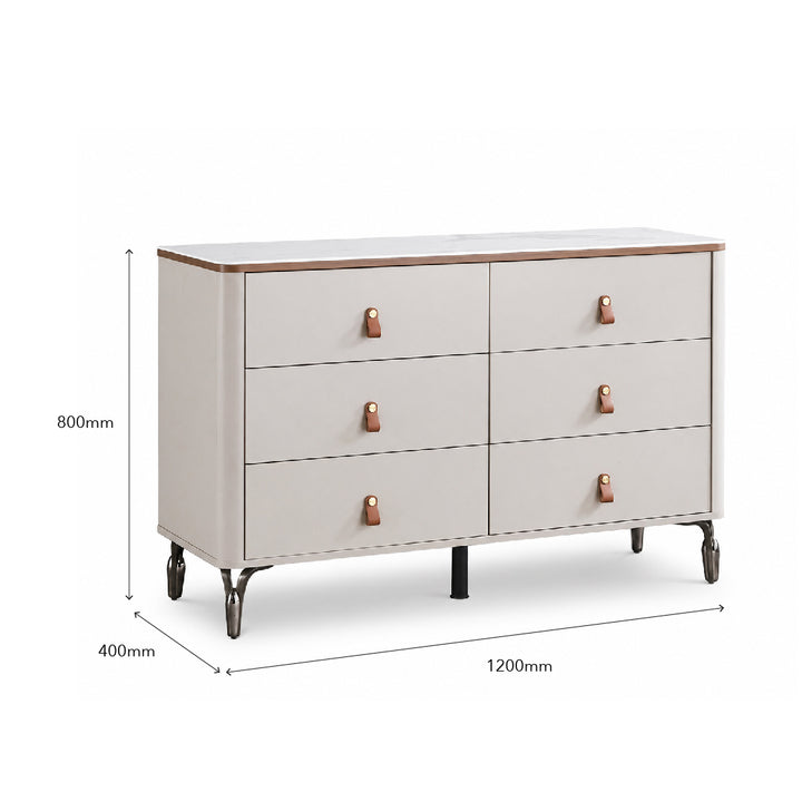 BREY Tempered Glass Sideboard