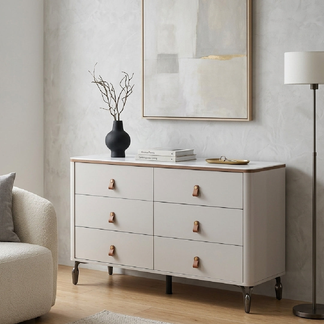 BREY Tempered Glass Sideboard